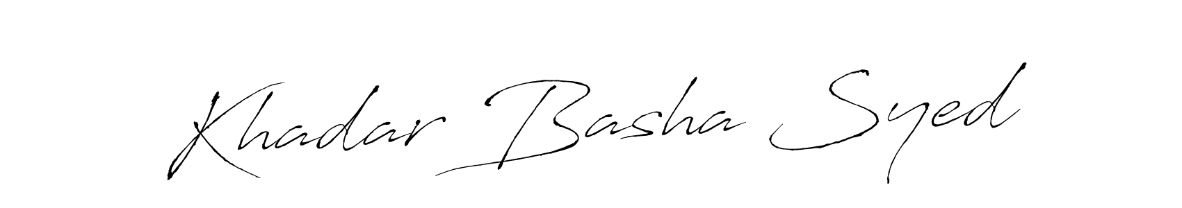 You can use this online signature creator to create a handwritten signature for the name Khadar Basha Syed. This is the best online autograph maker. Khadar Basha Syed signature style 6 images and pictures png
