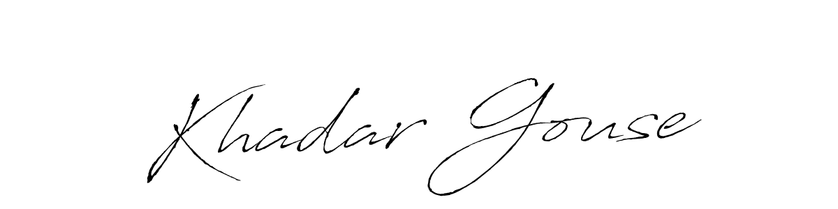Antro_Vectra is a professional signature style that is perfect for those who want to add a touch of class to their signature. It is also a great choice for those who want to make their signature more unique. Get Khadar Gouse name to fancy signature for free. Khadar Gouse signature style 6 images and pictures png