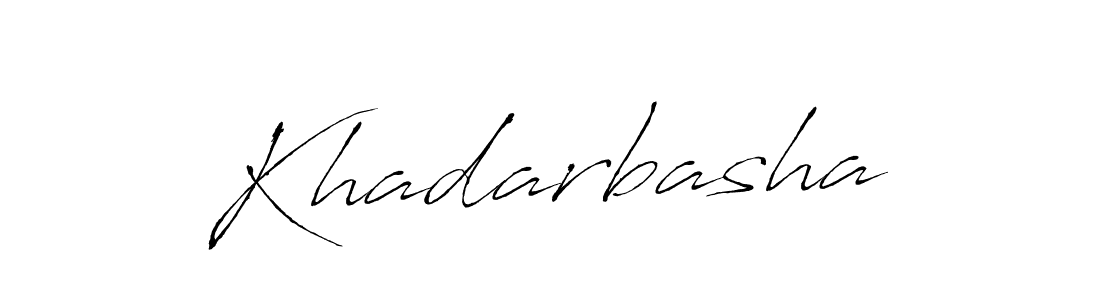 Create a beautiful signature design for name Khadarbasha. With this signature (Antro_Vectra) fonts, you can make a handwritten signature for free. Khadarbasha signature style 6 images and pictures png