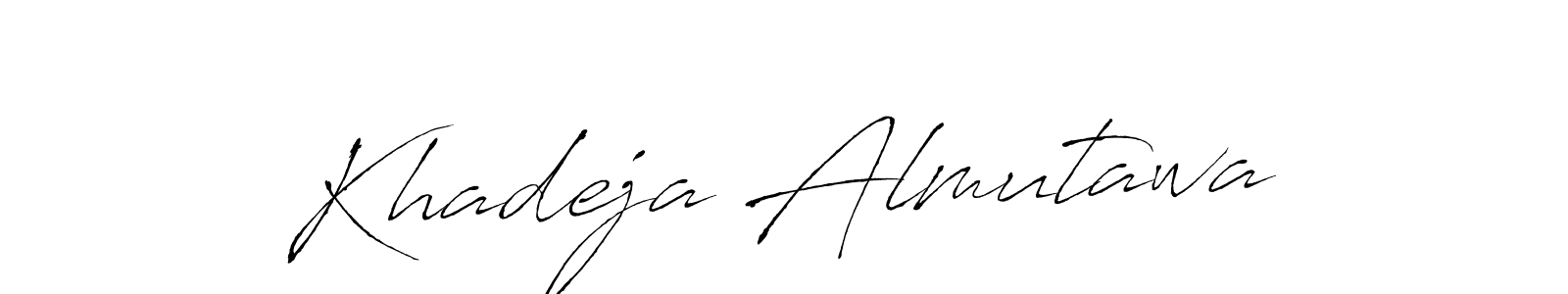 This is the best signature style for the Khadeja Almutawa name. Also you like these signature font (Antro_Vectra). Mix name signature. Khadeja Almutawa signature style 6 images and pictures png