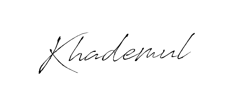 Also we have Khademul name is the best signature style. Create professional handwritten signature collection using Antro_Vectra autograph style. Khademul signature style 6 images and pictures png