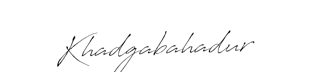 Use a signature maker to create a handwritten signature online. With this signature software, you can design (Antro_Vectra) your own signature for name Khadgabahadur. Khadgabahadur signature style 6 images and pictures png