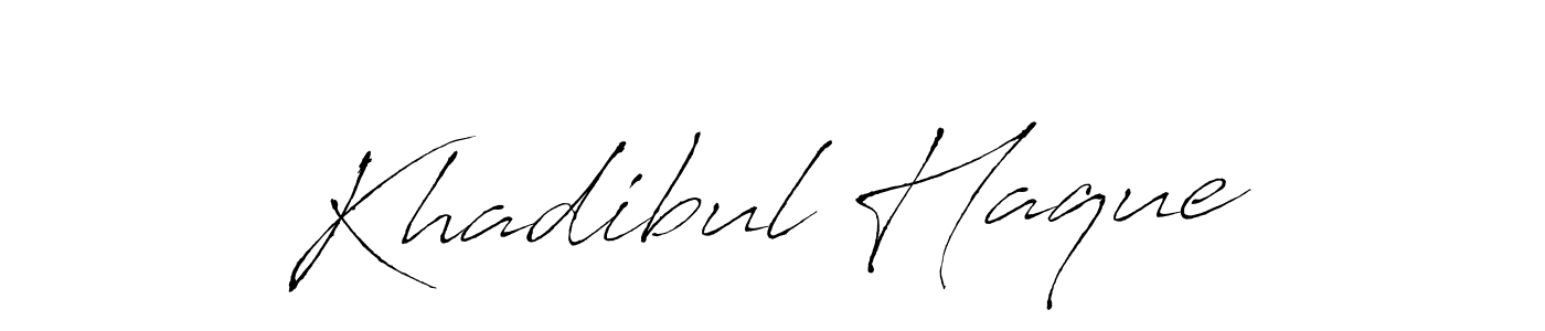 The best way (Antro_Vectra) to make a short signature is to pick only two or three words in your name. The name Khadibul Haque include a total of six letters. For converting this name. Khadibul Haque signature style 6 images and pictures png