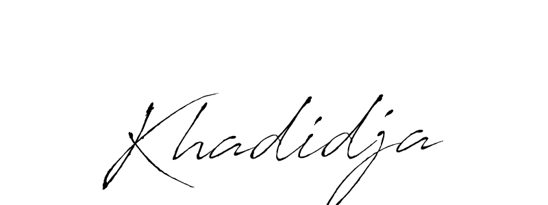 Create a beautiful signature design for name Khadidja. With this signature (Antro_Vectra) fonts, you can make a handwritten signature for free. Khadidja signature style 6 images and pictures png