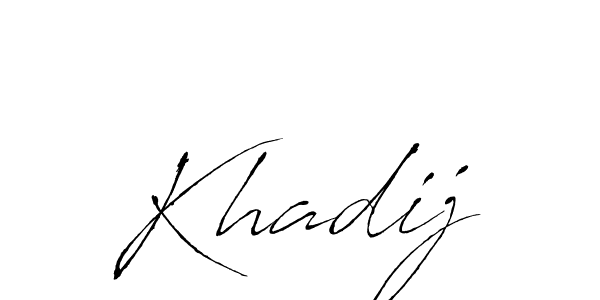 It looks lik you need a new signature style for name Khadij. Design unique handwritten (Antro_Vectra) signature with our free signature maker in just a few clicks. Khadij signature style 6 images and pictures png