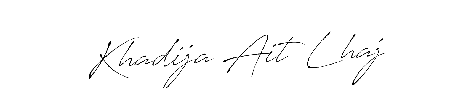 Khadija Ait Lhaj stylish signature style. Best Handwritten Sign (Antro_Vectra) for my name. Handwritten Signature Collection Ideas for my name Khadija Ait Lhaj. Khadija Ait Lhaj signature style 6 images and pictures png
