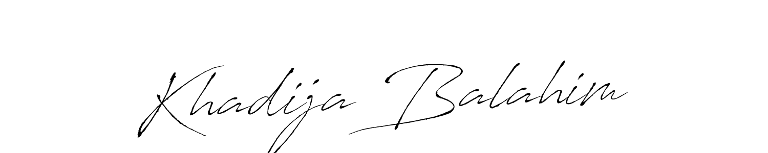 Use a signature maker to create a handwritten signature online. With this signature software, you can design (Antro_Vectra) your own signature for name Khadija Balahim. Khadija Balahim signature style 6 images and pictures png