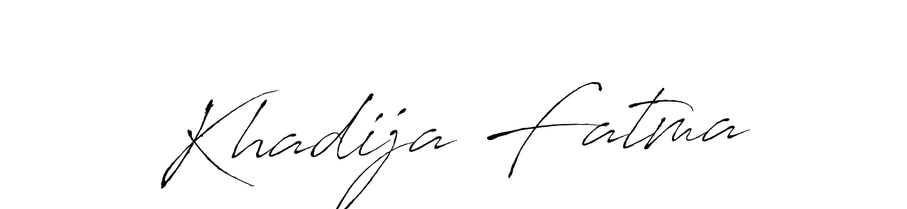 Create a beautiful signature design for name Khadija Fatma. With this signature (Antro_Vectra) fonts, you can make a handwritten signature for free. Khadija Fatma signature style 6 images and pictures png