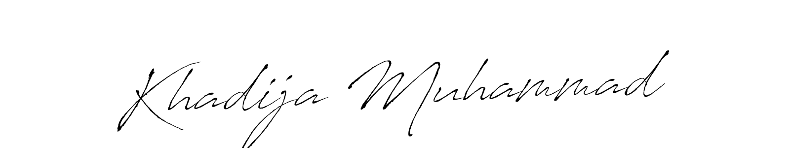 It looks lik you need a new signature style for name Khadija Muhammad. Design unique handwritten (Antro_Vectra) signature with our free signature maker in just a few clicks. Khadija Muhammad signature style 6 images and pictures png