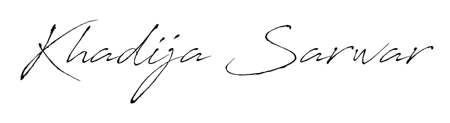 Stand out with a creative autograph for Khadija Sarwar. The Antro_Vectra styling blends modern aesthetics with classic signature flourishes. Khadija Sarwar signature style 6 images and pictures png