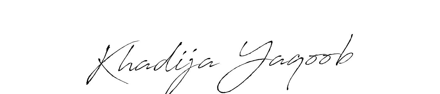 How to make Khadija Yaqoob signature? Antro_Vectra is a professional autograph style. Create handwritten signature for Khadija Yaqoob name. Khadija Yaqoob signature style 6 images and pictures png