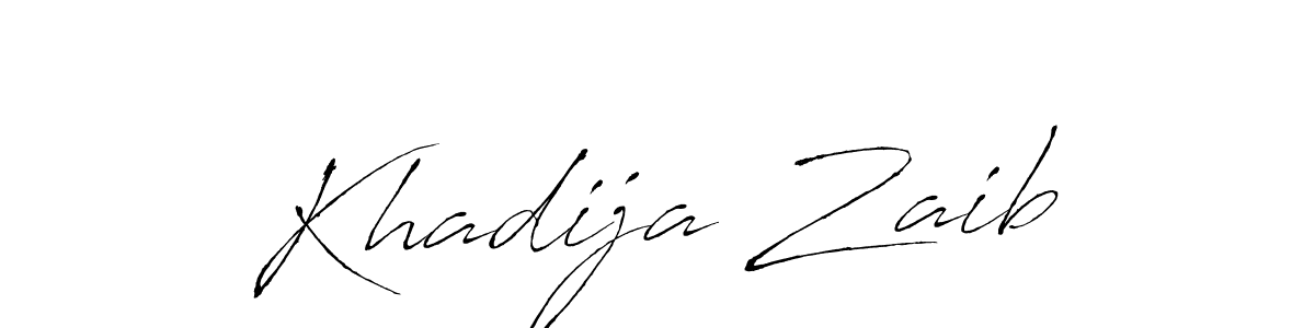 The best way (Antro_Vectra) to make a short signature is to pick only two or three words in your name. The name Khadija Zaib include a total of six letters. For converting this name. Khadija Zaib signature style 6 images and pictures png