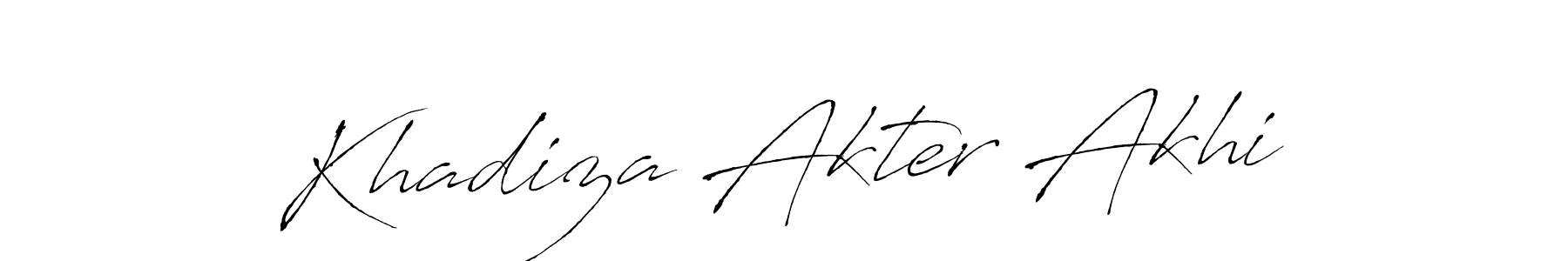 Similarly Antro_Vectra is the best handwritten signature design. Signature creator online .You can use it as an online autograph creator for name Khadiza Akter Akhi. Khadiza Akter Akhi signature style 6 images and pictures png