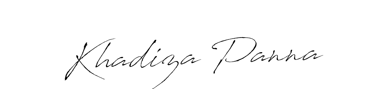 How to make Khadiza Panna signature? Antro_Vectra is a professional autograph style. Create handwritten signature for Khadiza Panna name. Khadiza Panna signature style 6 images and pictures png