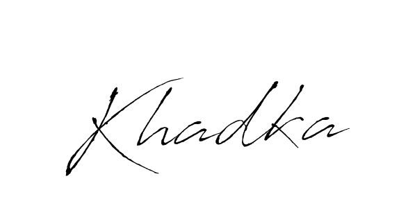 How to make Khadka name signature. Use Antro_Vectra style for creating short signs online. This is the latest handwritten sign. Khadka signature style 6 images and pictures png