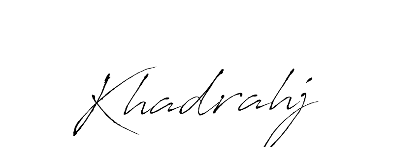 Once you've used our free online signature maker to create your best signature Antro_Vectra style, it's time to enjoy all of the benefits that Khadrahj name signing documents. Khadrahj signature style 6 images and pictures png