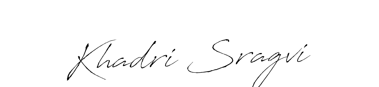 Use a signature maker to create a handwritten signature online. With this signature software, you can design (Antro_Vectra) your own signature for name Khadri Sragvi. Khadri Sragvi signature style 6 images and pictures png