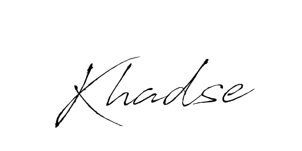 Use a signature maker to create a handwritten signature online. With this signature software, you can design (Antro_Vectra) your own signature for name Khadse. Khadse signature style 6 images and pictures png