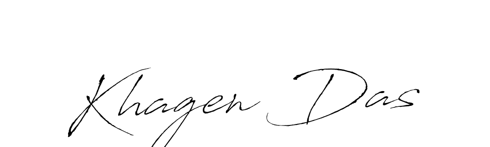 How to make Khagen Das name signature. Use Antro_Vectra style for creating short signs online. This is the latest handwritten sign. Khagen Das signature style 6 images and pictures png