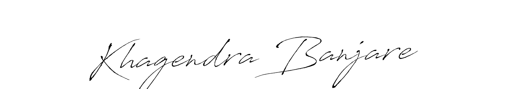 Khagendra Banjare stylish signature style. Best Handwritten Sign (Antro_Vectra) for my name. Handwritten Signature Collection Ideas for my name Khagendra Banjare. Khagendra Banjare signature style 6 images and pictures png