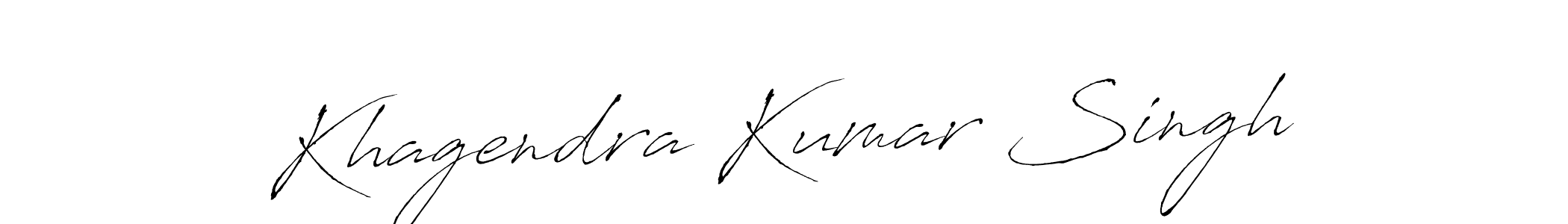 Also we have Khagendra Kumar Singh name is the best signature style. Create professional handwritten signature collection using Antro_Vectra autograph style. Khagendra Kumar Singh signature style 6 images and pictures png