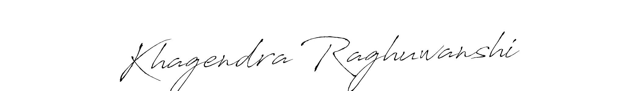 Khagendra Raghuwanshi stylish signature style. Best Handwritten Sign (Antro_Vectra) for my name. Handwritten Signature Collection Ideas for my name Khagendra Raghuwanshi. Khagendra Raghuwanshi signature style 6 images and pictures png