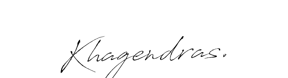 How to make Khagendras. name signature. Use Antro_Vectra style for creating short signs online. This is the latest handwritten sign. Khagendras. signature style 6 images and pictures png