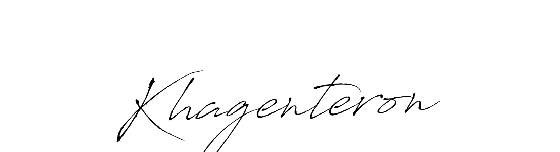 Once you've used our free online signature maker to create your best signature Antro_Vectra style, it's time to enjoy all of the benefits that Khagenteron name signing documents. Khagenteron signature style 6 images and pictures png