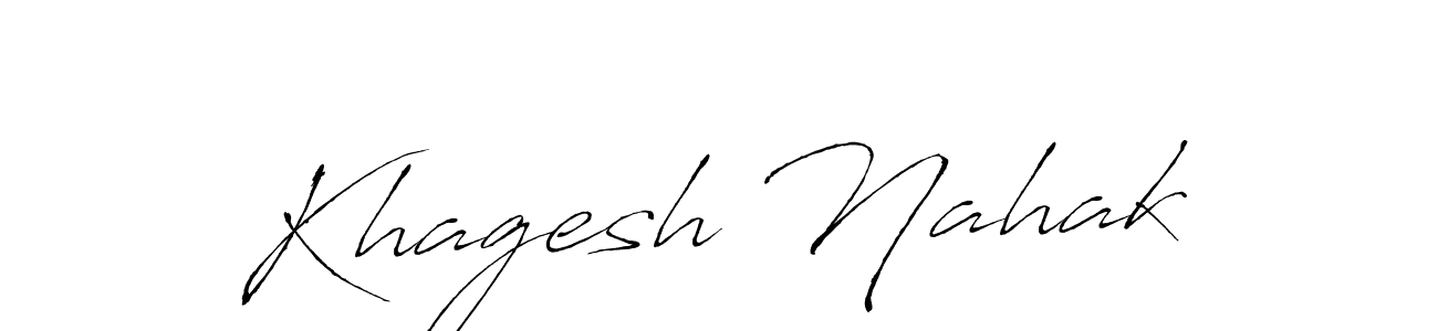 Also You can easily find your signature by using the search form. We will create Khagesh Nahak name handwritten signature images for you free of cost using Antro_Vectra sign style. Khagesh Nahak signature style 6 images and pictures png