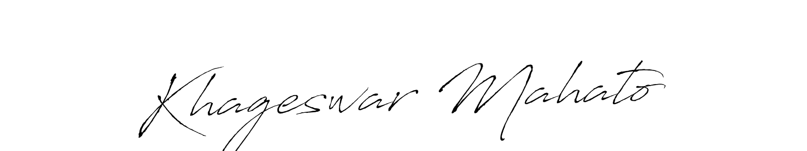 Also we have Khageswar Mahato name is the best signature style. Create professional handwritten signature collection using Antro_Vectra autograph style. Khageswar Mahato signature style 6 images and pictures png