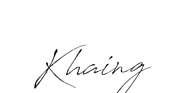 Similarly Antro_Vectra is the best handwritten signature design. Signature creator online .You can use it as an online autograph creator for name Khaing. Khaing signature style 6 images and pictures png