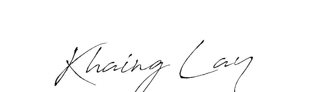 It looks lik you need a new signature style for name Khaing Lay. Design unique handwritten (Antro_Vectra) signature with our free signature maker in just a few clicks. Khaing Lay signature style 6 images and pictures png