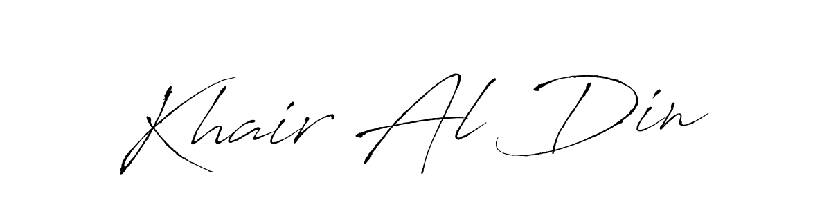 Create a beautiful signature design for name Khair Al Din. With this signature (Antro_Vectra) fonts, you can make a handwritten signature for free. Khair Al Din signature style 6 images and pictures png