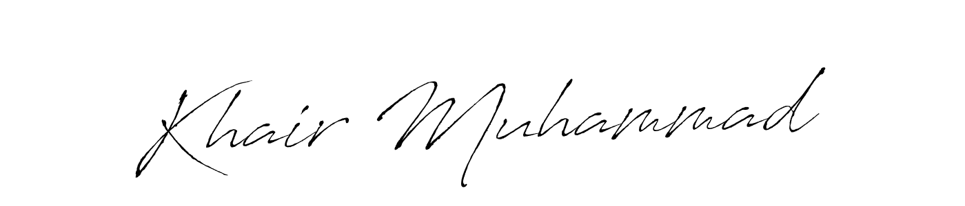 Khair Muhammad stylish signature style. Best Handwritten Sign (Antro_Vectra) for my name. Handwritten Signature Collection Ideas for my name Khair Muhammad. Khair Muhammad signature style 6 images and pictures png