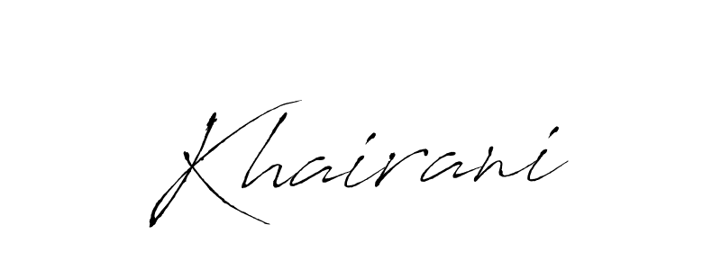 Also You can easily find your signature by using the search form. We will create Khairani name handwritten signature images for you free of cost using Antro_Vectra sign style. Khairani signature style 6 images and pictures png