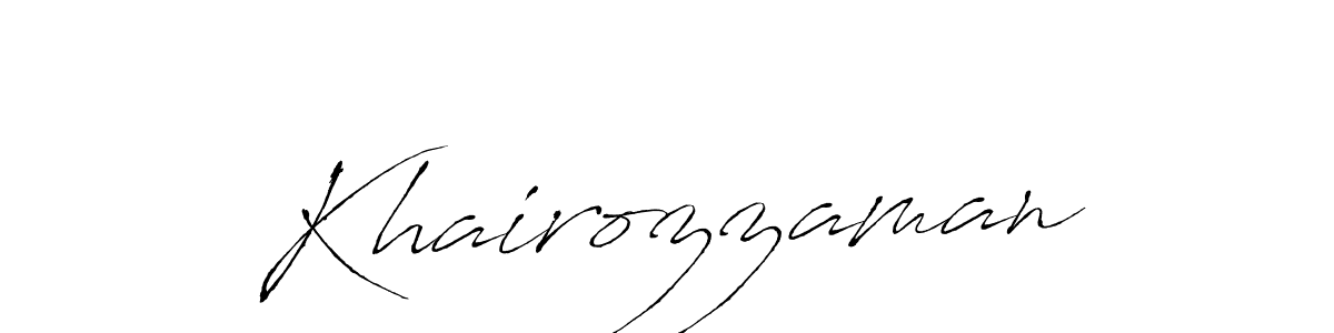 Also You can easily find your signature by using the search form. We will create Khairozzaman name handwritten signature images for you free of cost using Antro_Vectra sign style. Khairozzaman signature style 6 images and pictures png
