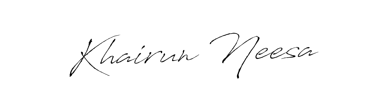 You can use this online signature creator to create a handwritten signature for the name Khairun Neesa. This is the best online autograph maker. Khairun Neesa signature style 6 images and pictures png