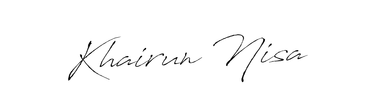 Here are the top 10 professional signature styles for the name Khairun Nisa. These are the best autograph styles you can use for your name. Khairun Nisa signature style 6 images and pictures png