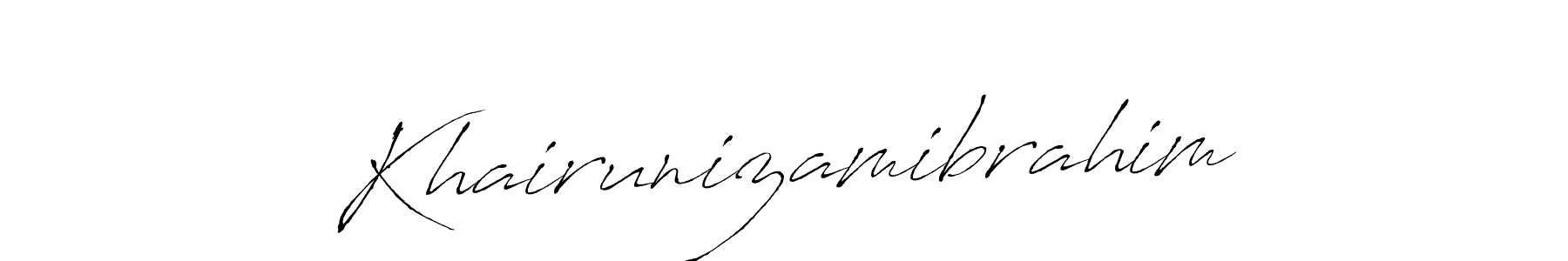 The best way (Antro_Vectra) to make a short signature is to pick only two or three words in your name. The name Khairunizamibrahim include a total of six letters. For converting this name. Khairunizamibrahim signature style 6 images and pictures png