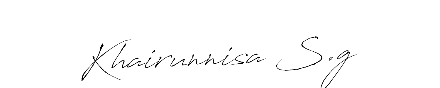 How to Draw Khairunnisa S.g signature style? Antro_Vectra is a latest design signature styles for name Khairunnisa S.g. Khairunnisa S.g signature style 6 images and pictures png