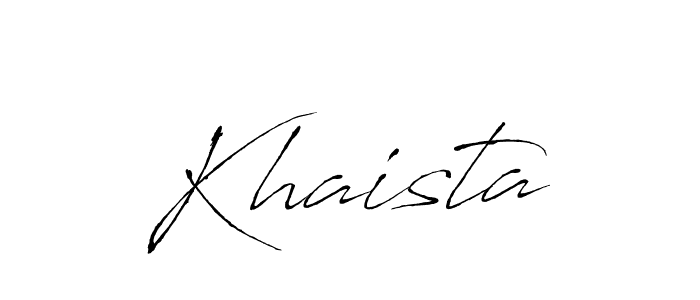 How to make Khaista name signature. Use Antro_Vectra style for creating short signs online. This is the latest handwritten sign. Khaista signature style 6 images and pictures png