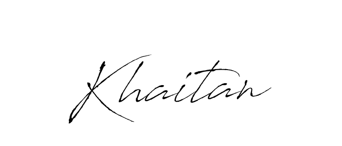 Create a beautiful signature design for name Khaitan. With this signature (Antro_Vectra) fonts, you can make a handwritten signature for free. Khaitan signature style 6 images and pictures png