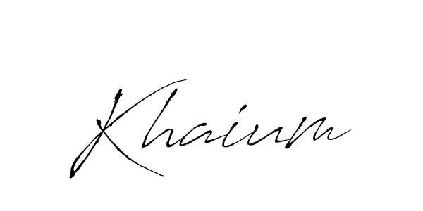 Create a beautiful signature design for name Khaium. With this signature (Antro_Vectra) fonts, you can make a handwritten signature for free. Khaium signature style 6 images and pictures png