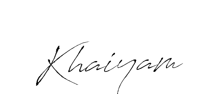 How to make Khaiyam signature? Antro_Vectra is a professional autograph style. Create handwritten signature for Khaiyam name. Khaiyam signature style 6 images and pictures png