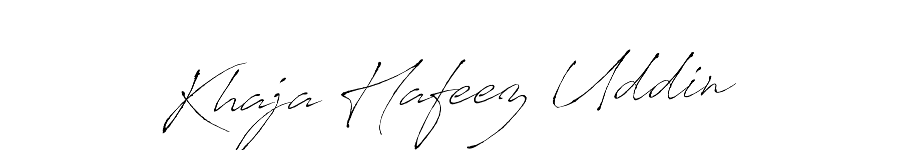 Khaja Hafeez Uddin stylish signature style. Best Handwritten Sign (Antro_Vectra) for my name. Handwritten Signature Collection Ideas for my name Khaja Hafeez Uddin. Khaja Hafeez Uddin signature style 6 images and pictures png