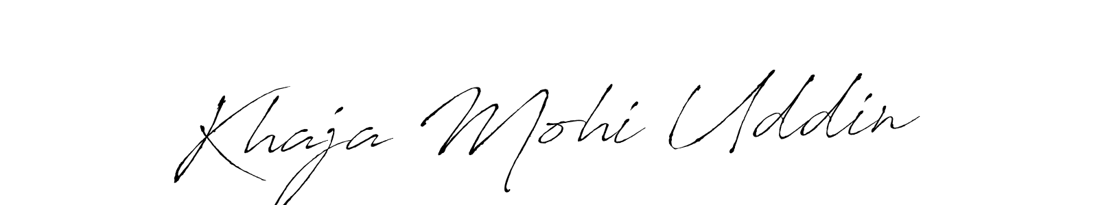 Also You can easily find your signature by using the search form. We will create Khaja Mohi Uddin name handwritten signature images for you free of cost using Antro_Vectra sign style. Khaja Mohi Uddin signature style 6 images and pictures png