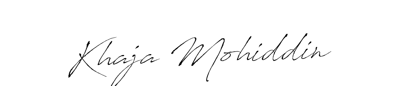 Design your own signature with our free online signature maker. With this signature software, you can create a handwritten (Antro_Vectra) signature for name Khaja Mohiddin. Khaja Mohiddin signature style 6 images and pictures png