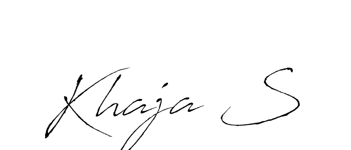 You can use this online signature creator to create a handwritten signature for the name Khaja S. This is the best online autograph maker. Khaja S signature style 6 images and pictures png