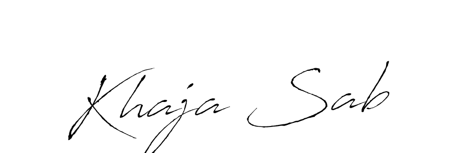 Create a beautiful signature design for name Khaja Sab. With this signature (Antro_Vectra) fonts, you can make a handwritten signature for free. Khaja Sab signature style 6 images and pictures png