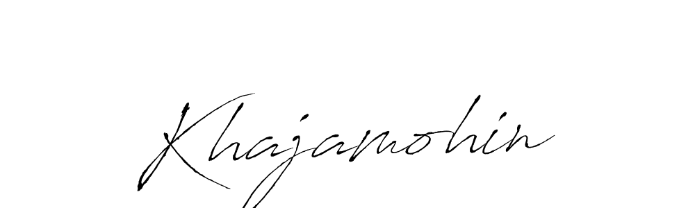 Khajamohin stylish signature style. Best Handwritten Sign (Antro_Vectra) for my name. Handwritten Signature Collection Ideas for my name Khajamohin. Khajamohin signature style 6 images and pictures png